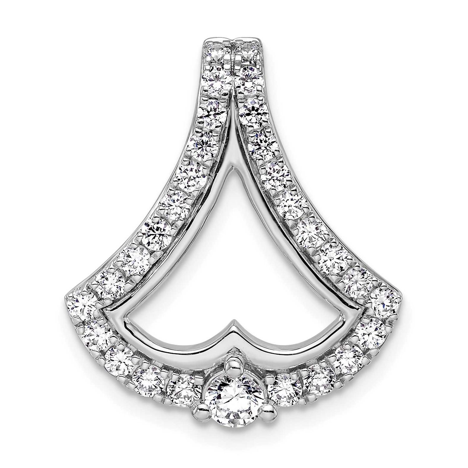 Lab Grown Diamond VS/SI FGH Chain Slide 14k White Gold, PM9941-100-WLG,