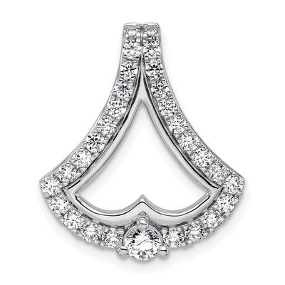 Lab Grown Diamond VS/SI FGH Chain Slide 14k White Gold, PM9941-100-WLG,