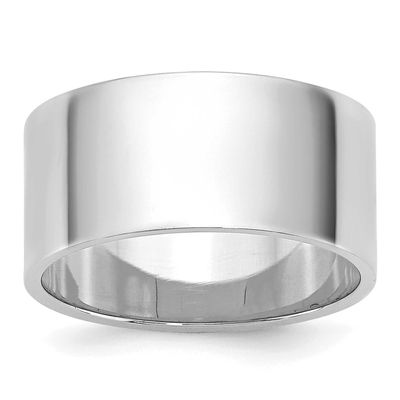 9mm Flat Band 14k White Gold, WFLL090-7.5,
