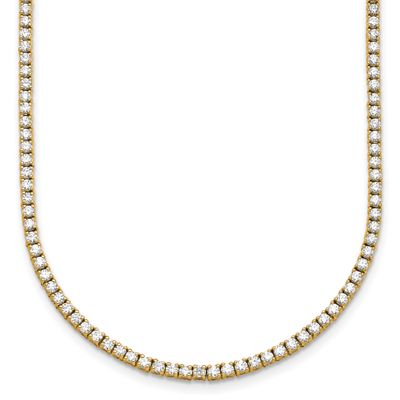 24in Lab Grown VS/SI FGH Round Diamond Straight Necklace 14k Gold, PM10320-LG-24,