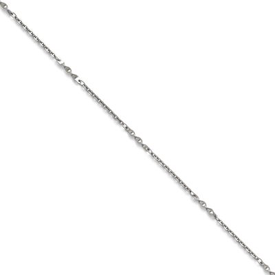 Fancy Link Chain Stainless Steel Polished, SRN1616-9.5, 886774435602