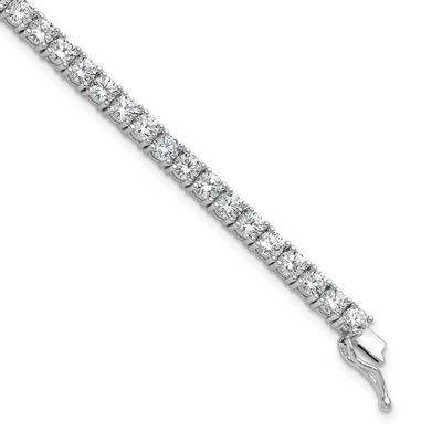 3.5mm CZ 48 Stone 7 inch Bracelet Sterling Silver Rhodium-plated, QSH181-7, 196904313930