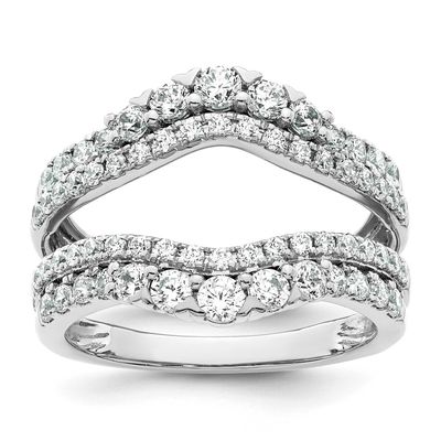 Lab Grown Diamond VS/SI FGH Ring Guard 14k White Gold, RM10519-125-WLG,