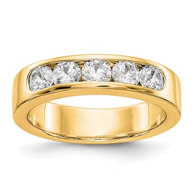 5-Stone Holds 5-3.8mm Round Channel Band Mounting Closed 14k Gold, RM3276B-100-Y,