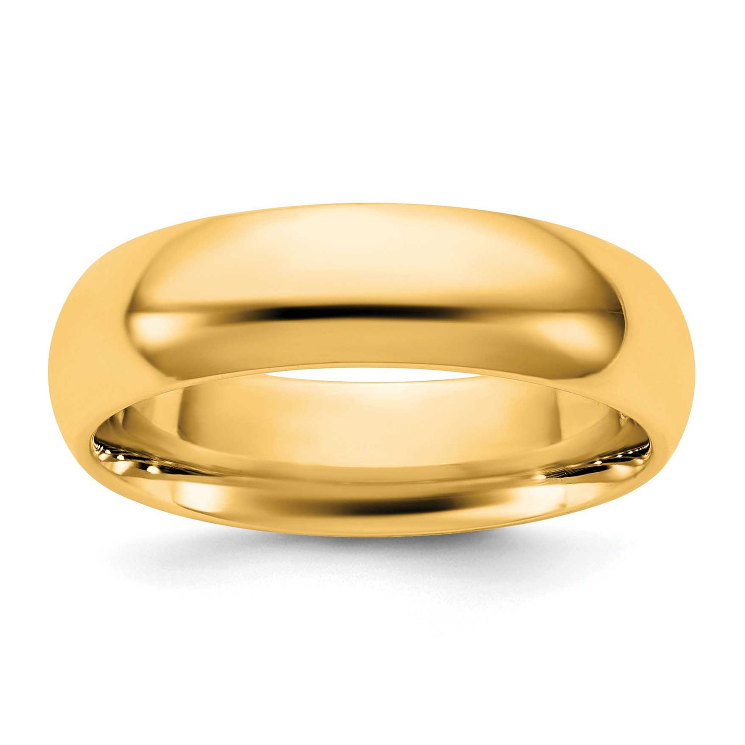 5.5mm Standard Comfort Fit Band 14k Gold, CF055-6,