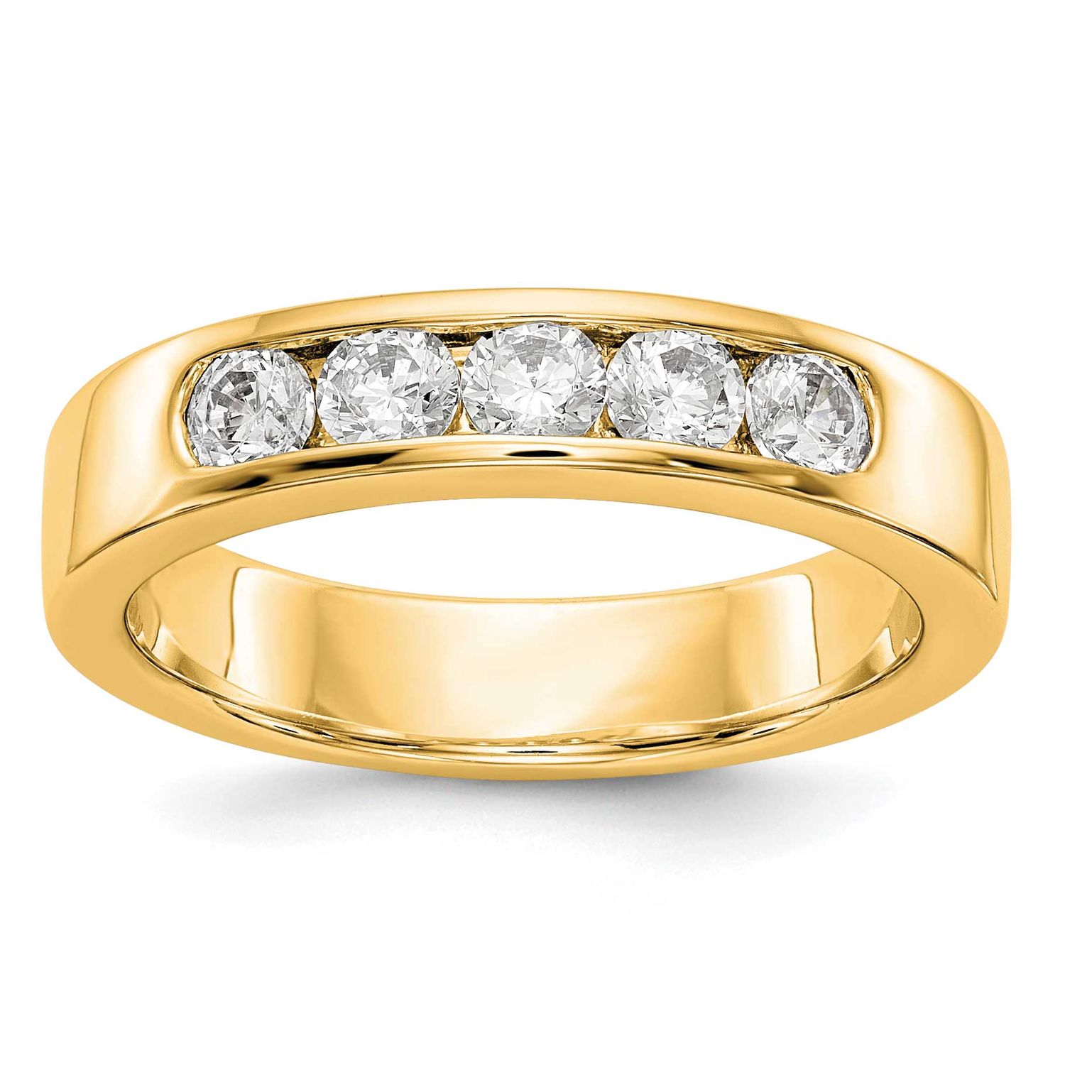 5-Stone Holds 5-3.1mm Round Channel Band Mounting Closed 14k Gold, RM3276B-058-Y,