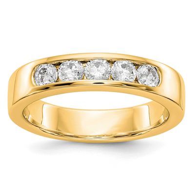 5-Stone Holds 5-3.1mm Round Channel Band Mounting Closed 14k Gold, RM3276B-058-Y,