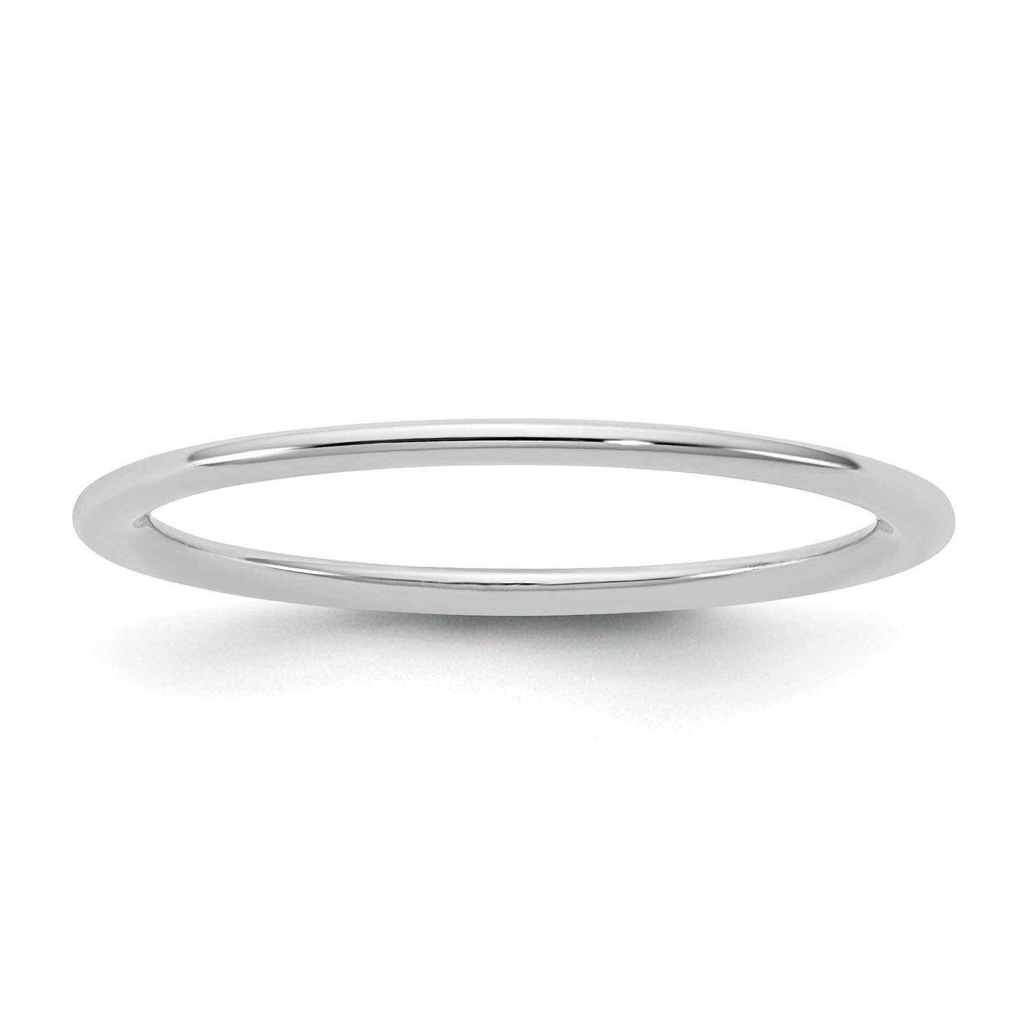 1mm Comfort Fit Band 10k White Gold, 1WCF010-12,