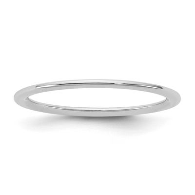 1mm Comfort Fit Band 10k White Gold, 1WCF010-12,