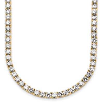 24in Lab Grown VS/SI FGH Round Diamond Straight Necklace 14k Gold, PM10324-LG-24,