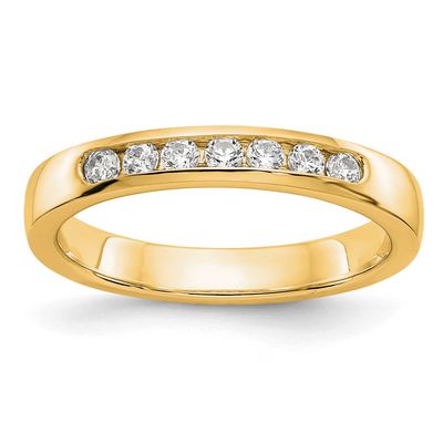 7-Stone Holds 7-2.0mm Round Channel Band Mounting Closed 14k Gold, RM3296B-025-Y,