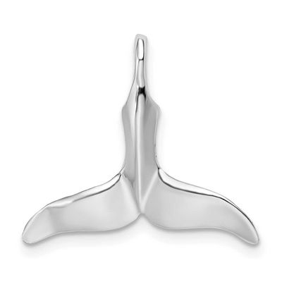 De-Ani Polished Whale Tail Pendant Sterling Silver Rhodium-plated, QC9860, 637218146321