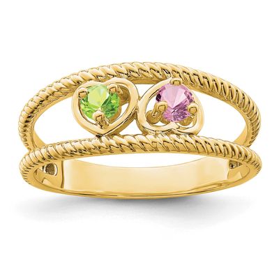 Family Jewelry Ring Mounting 14k Gold, XMR65/2-7, 883957474601