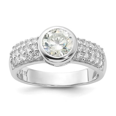 CZ Ring Sterling Silver, QCM1038-7,