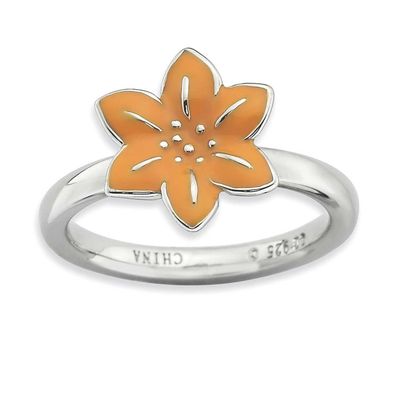 Gladiolus Ring Sterling Silver, QSK934-9, 886774230795