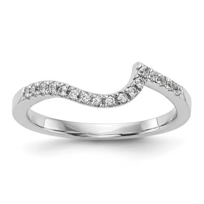 1/5 carat Diamond Contoured Complete Wedding Band 14k White Gold, RM2406B-020-WAA,