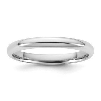 2.5mm Comfort Fit Band 10k White Gold, 1WCFL025-13,