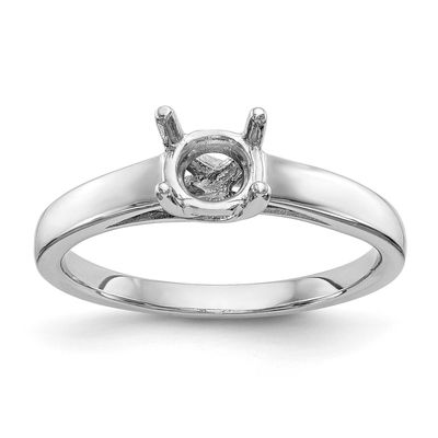 1 carat 6.50 mm 4-Prong Round Solitaire Engagement Ring Mounting 14k White Gold, RM1931E-100-W,
