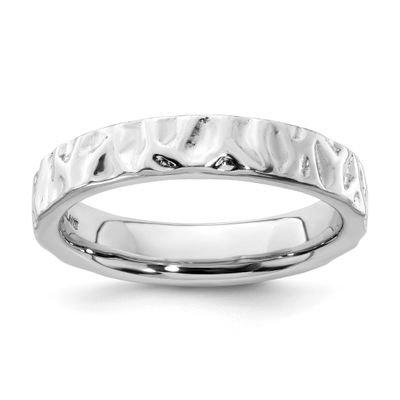 Ring Sterling Silver Rhodium-plated, QSK303-10, 883957208152