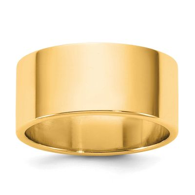 9mm Flat Band 14k Gold, FLL090-6,