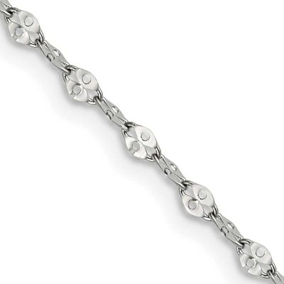 2.9mm 16in Fancy Link Chain Stainless Steel Polished, SRN1883-16, 886774436081