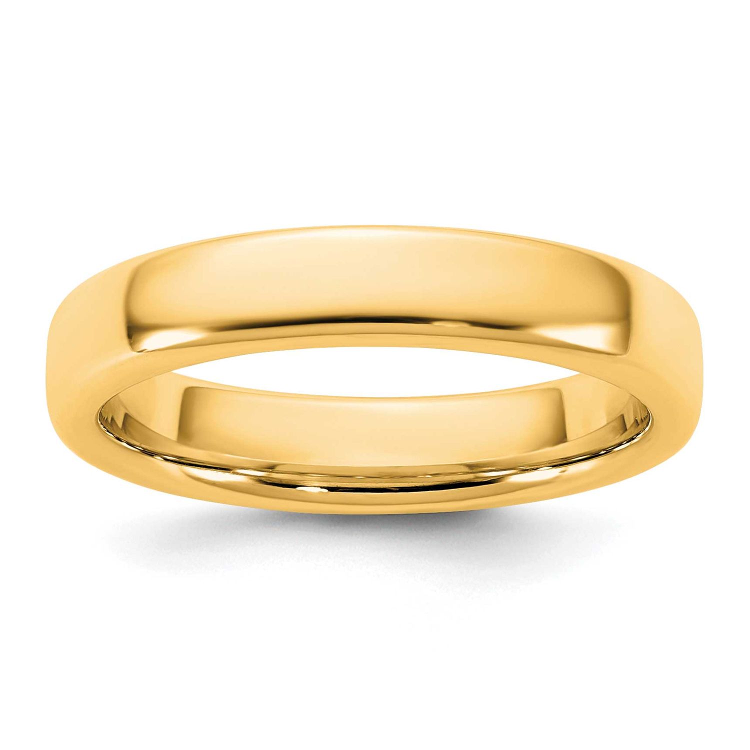 4mm European Comfort Fit Band 14k Gold, ECF040-6.5,
