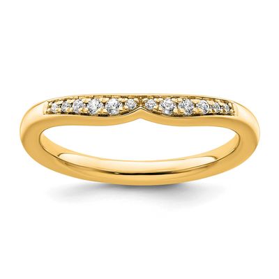 Diamond Curved Ring 14k Gold, SK2115-8,