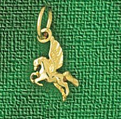 Dazzlers Jewelry Pegasus Horse Pendant Necklace Charm Bracelet in Yellow, White or Rose Gold 1875, …