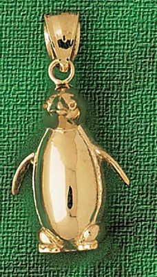 Dazzlers Jewelry Penguin Pendant Necklace Charm Bracelet in Yellow, White or Rose Gold 1609, MPN: D…