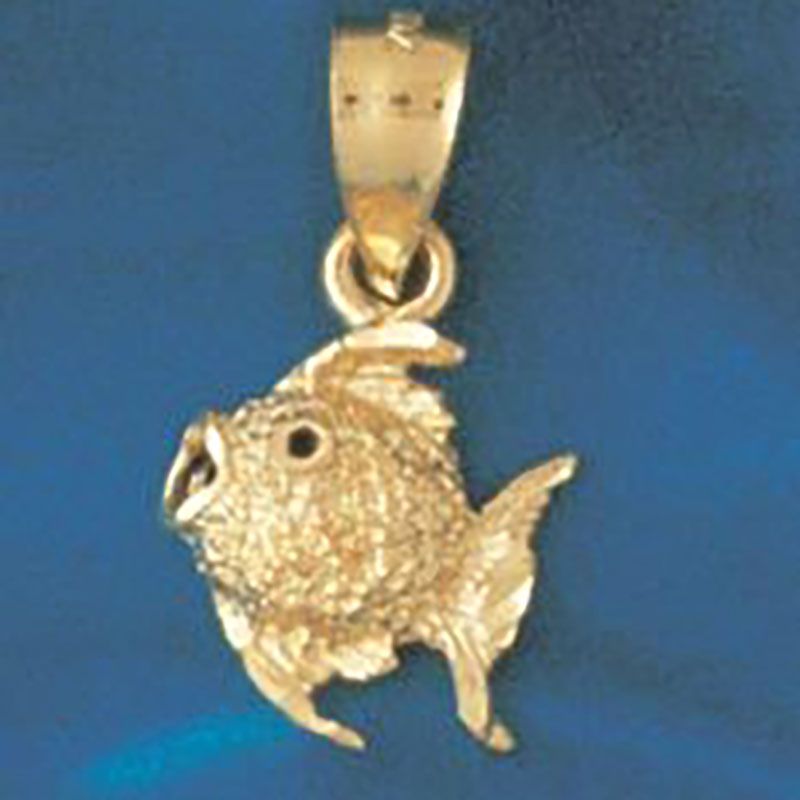 Dazzlers Jewelry Angelfish Pendant Necklace Charm Bracelet in Yellow, White or Rose Gold 641, MPN: …