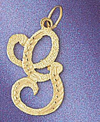 Dazzlers Jewelry Initial G Classic Pendant Necklace Charm Bracelet in Yellow, White or Rose Gold 95…