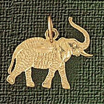 Dazzlers Jewelry Elephant Pendant Necklace Charm Bracelet in Yellow, White or Rose Gold 2372, MPN: …