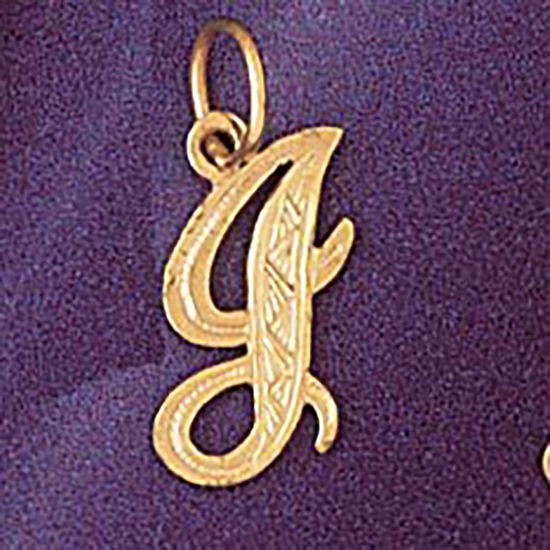 Dazzlers Jewelry Initial J Pendant Necklace Charm Bracelet in Yellow, White or Rose Gold 9565j, MPN…