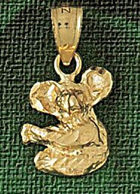 Dazzlers Jewelry Koala Pendant Necklace Charm Bracelet in Yellow, White or Rose Gold 2527, MPN: DZ-…