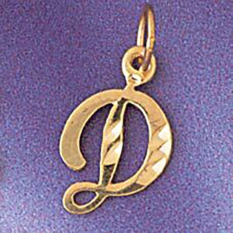Dazzlers Jewelry Initial D Pendant Necklace Charm Bracelet in Yellow, White or Rose Gold 9564d, MPN…
