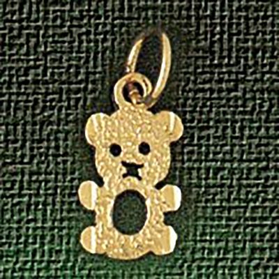 Dazzlers Jewelry Teddy Bear Pendant Necklace Charm Bracelet in Yellow, White or Rose Gold 2501, MPN…
