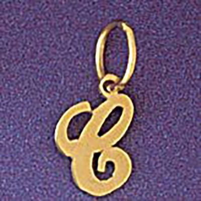 Dazzlers Jewelry Initial C Pendant Necklace Charm Bracelet in Yellow, White or Rose Gold 9562c, MPN…