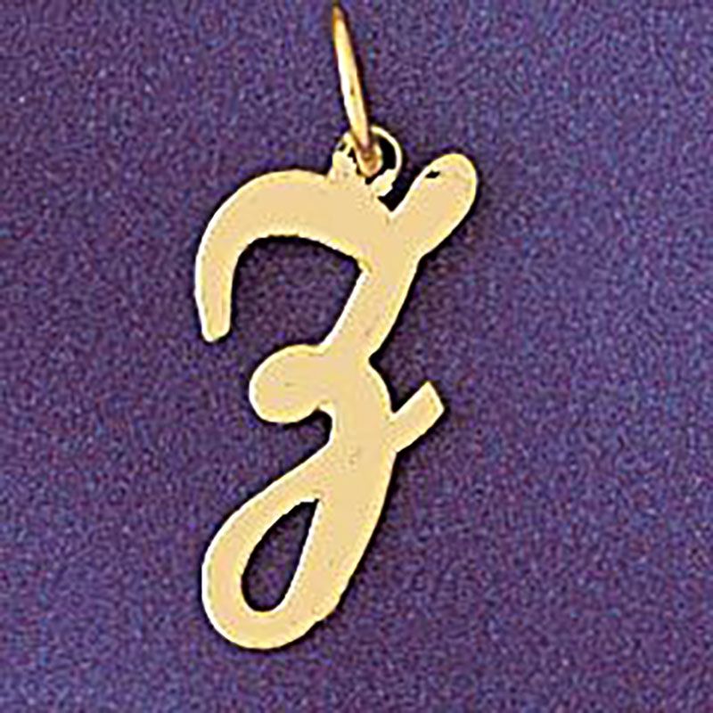 Dazzlers Jewelry Initial Z Pendant Necklace Charm Bracelet in Yellow, White or Rose Gold 9561z, MPN…