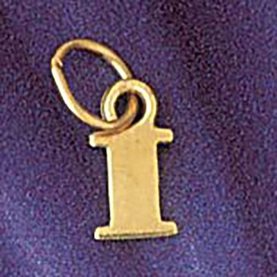 Dazzlers Jewelry Initial I Pendant Necklace Charm Bracelet in Yellow, White or Rose Gold 9567i, MPN…