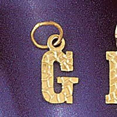 Dazzlers Jewelry Initial G Pendant Necklace Charm Bracelet in Yellow, White or Rose Gold 9573g, MPN…