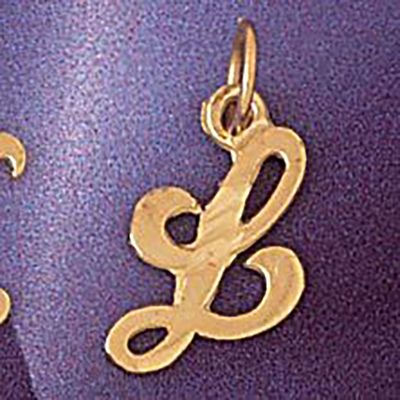 Dazzlers Jewelry Initial L Pendant Necklace Charm Bracelet in Yellow, White or Rose Gold 9564l, MPN…