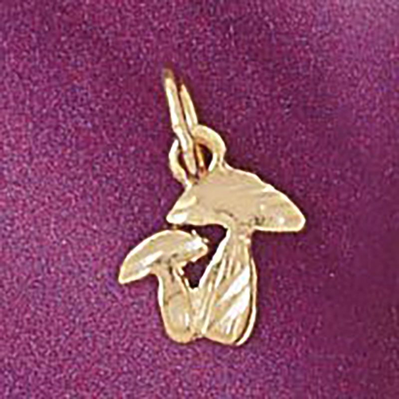 Dazzlers Jewelry Mushroom Pendant Necklace Charm Bracelet in Yellow, White or Rose Gold 6917, MPN: …