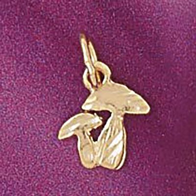 Dazzlers Jewelry Mushroom Pendant Necklace Charm Bracelet in Yellow, White or Rose Gold 6917, MPN: …
