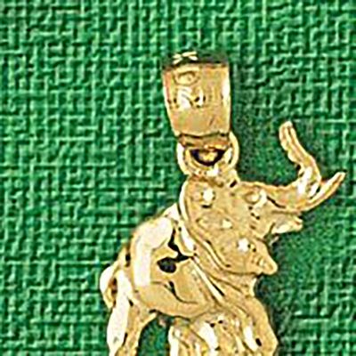 Dazzlers Jewelry Elephant Pendant Necklace Charm Bracelet in Yellow, White or Rose Gold 2331, MPN: …