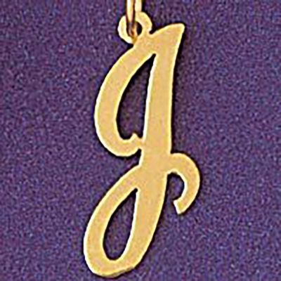 Dazzlers Jewelry Initial J Pendant Necklace Charm Bracelet in Yellow, White or Rose Gold 9561j, MPN…