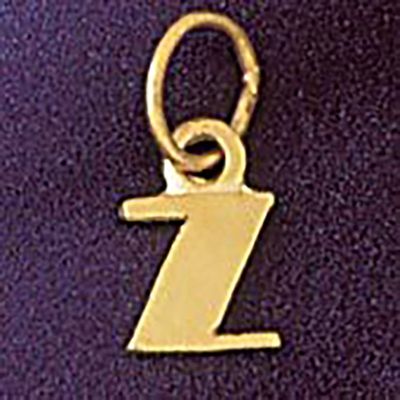Dazzlers Jewelry Initial Z Pendant Necklace Charm Bracelet in Yellow, White or Rose Gold 9567z, MPN…