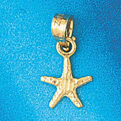 Dazzlers Jewelry Starfish Pendant Necklace Charm Bracelet in Yellow, White or Rose Gold 90, MPN: DZ…