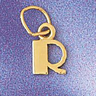 Dazzlers Jewelry Initial R Pendant Necklace Charm Bracelet in Yellow, White or Rose Gold 9567r, MPN…