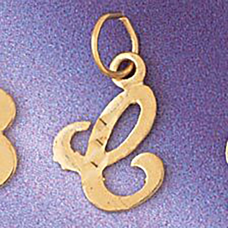 Dazzlers Jewelry Initial C Pendant Necklace Charm Bracelet in Yellow, White or Rose Gold 9564c, MPN…
