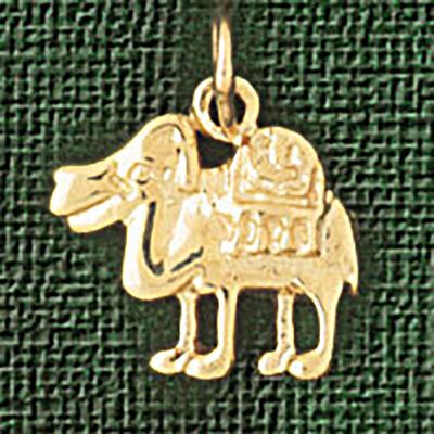 Dazzlers Jewelry Camel Pendant Necklace Charm Bracelet in Yellow, White or Rose Gold 2674, MPN: DZ-…